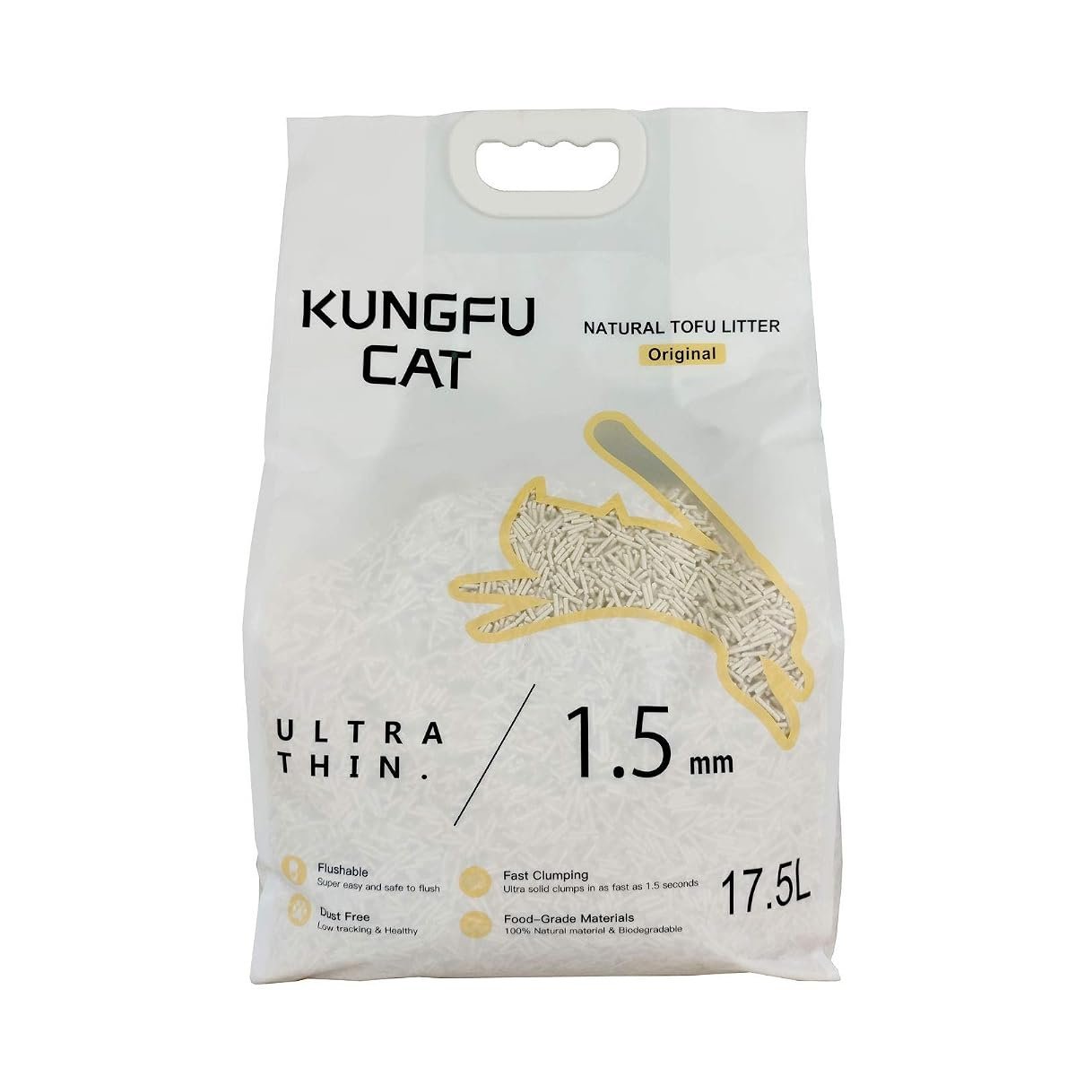 Kungfu Cat Original Tofu Cat Litter - Best Small-Bag Trial Size