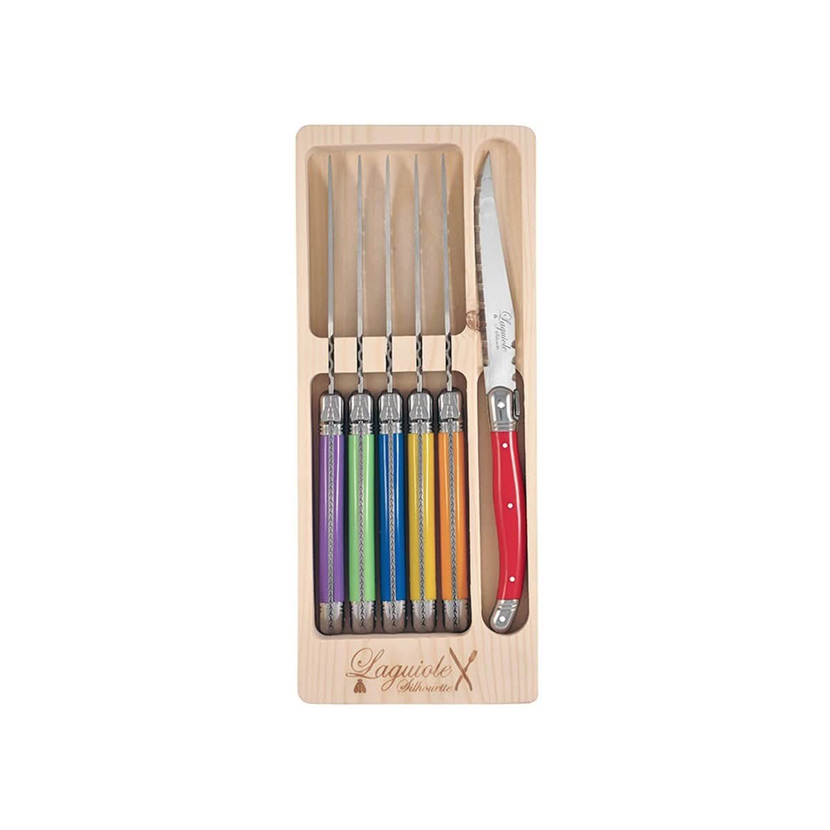 Laguiole Silhouette 6-Piece Steak Knife Set