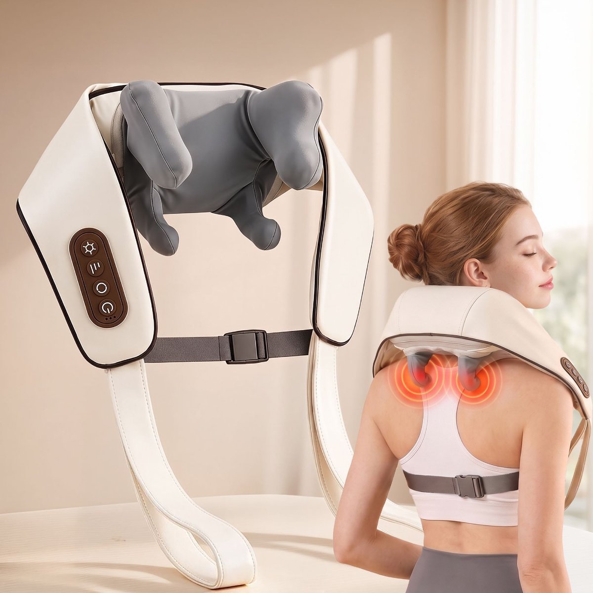 Livemor Cordless Wearable Neck and Shoulder Massager