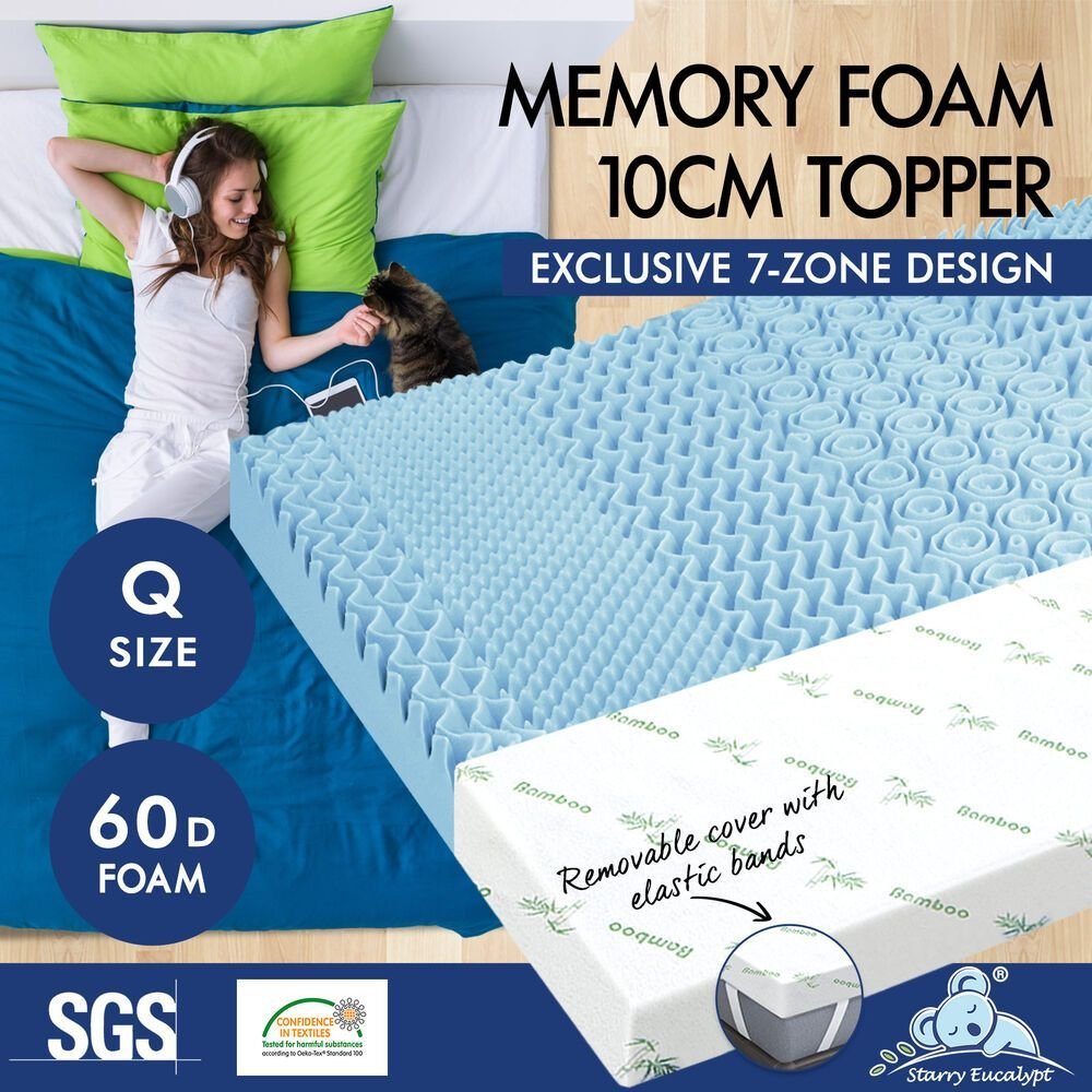 Starry Eucalypt Memory Foam Topper