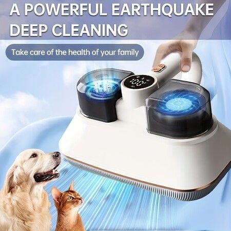 Mattress Vacuum with UV-C Light and Ultrasonic Cleaning