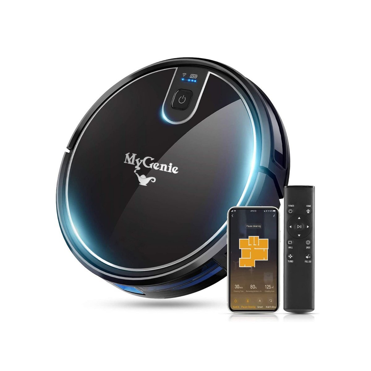 MyGenie X Sonic Pro Robotic Vacuum with WiFi and Mop