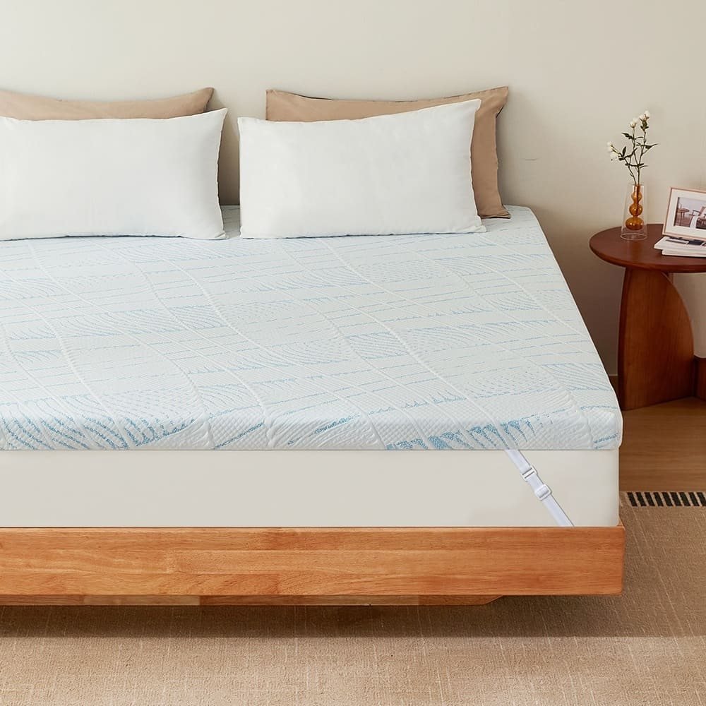 Newentor Cooling Flip Mattress Topper with Gel Visco Memory Foam