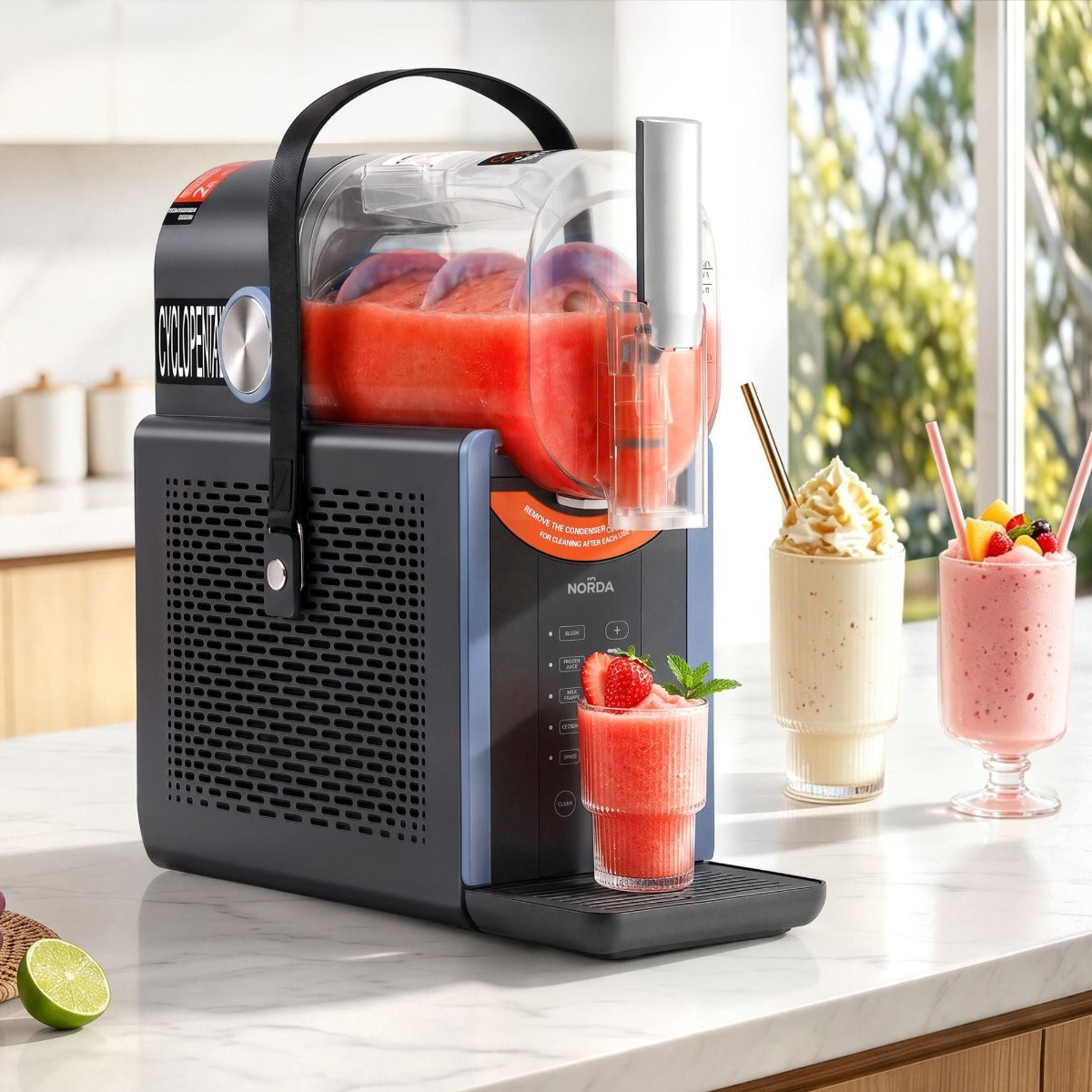 NORDA 2L Slushie Machine and Ice Cream Maker