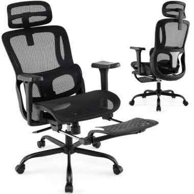 Ergonomic Office Chair with Rotating Headrest