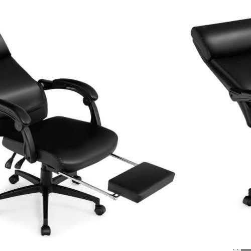 Ergonomic Executive Office Chair with Retractable Footrest