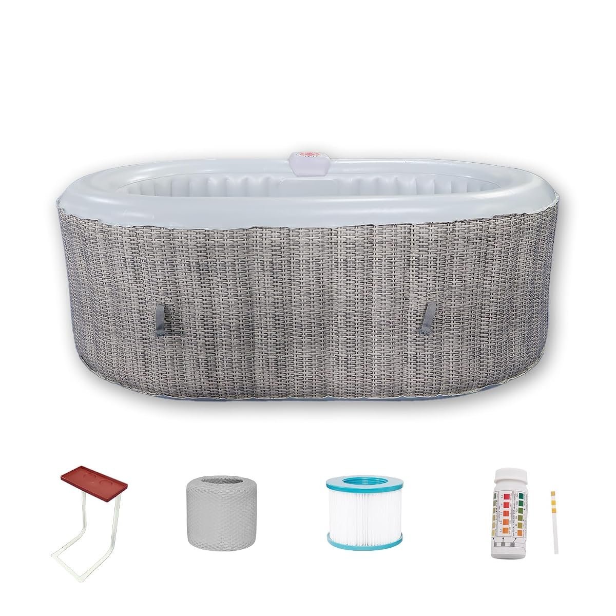 Oval Inflatable Hot Tub for Two People