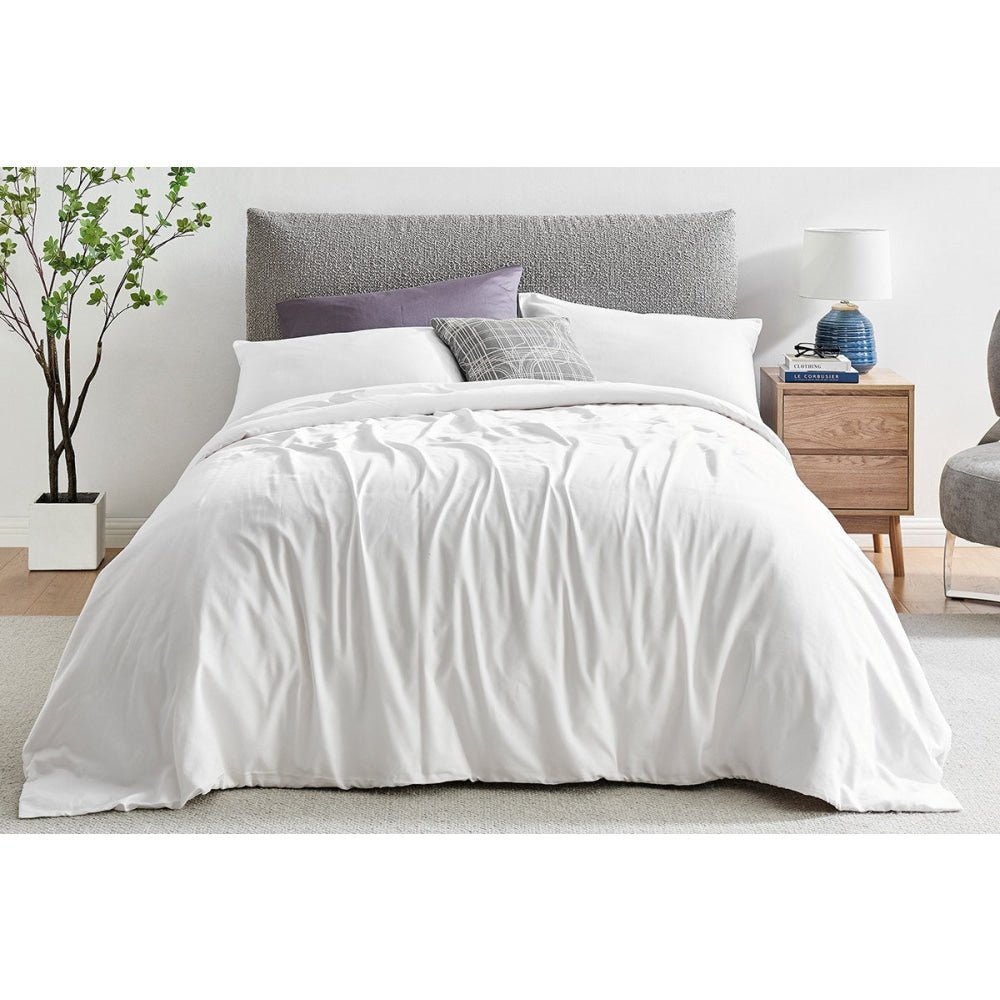 Ovela 1200TC Cotton Quilt Cover Set White