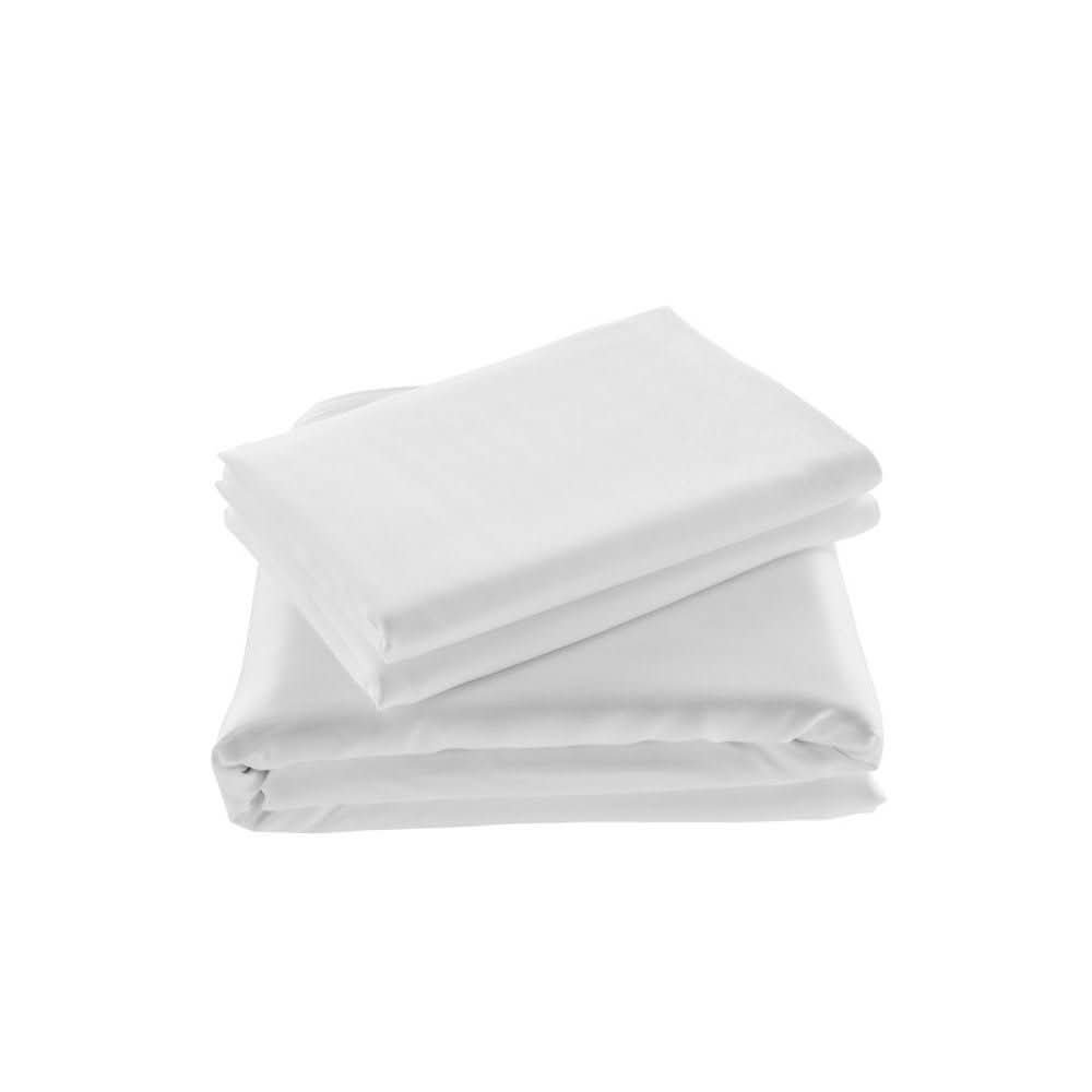 Ovela 100% Natural Bamboo Quilt Cover Set White Queen