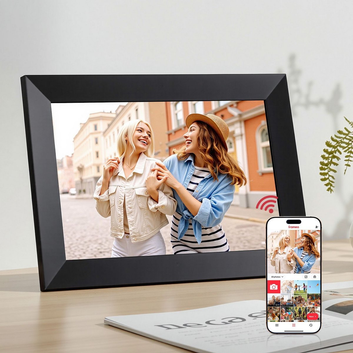 Artiss 10.1 Inch WiFi Touch-Screen Digital Photo Frame