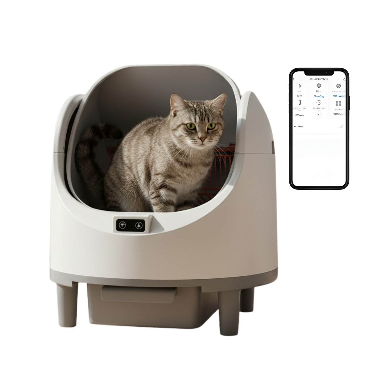 Rooster Farms Automatic Cat Litter Box 68L