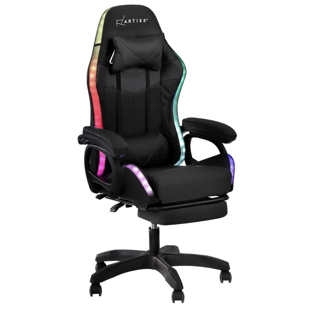Artiss RGB LED Massage Gaming Chair