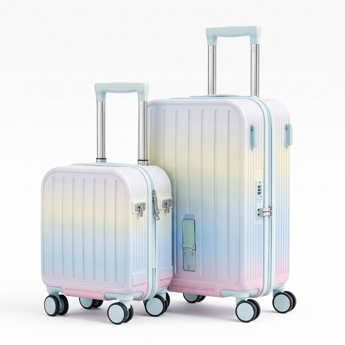 Attachable hard shell twin case set