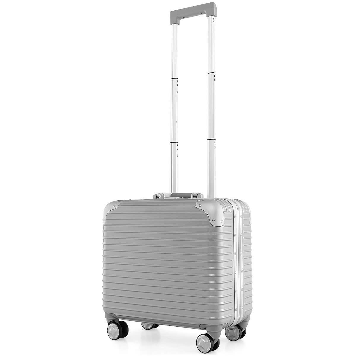 Hard shell business suitcase with laptop compartment