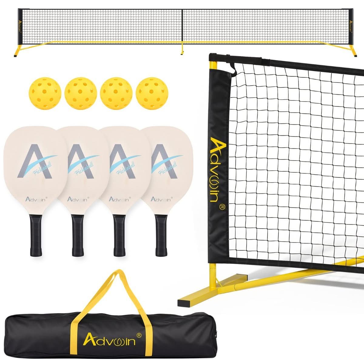 Pickleball Net and Paddle Combo Kit