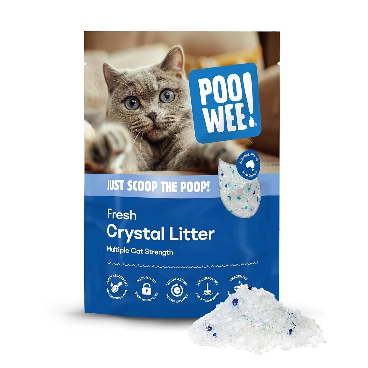 POOWEE Fresh Crystal Cat Litter - Best Crystal Litter