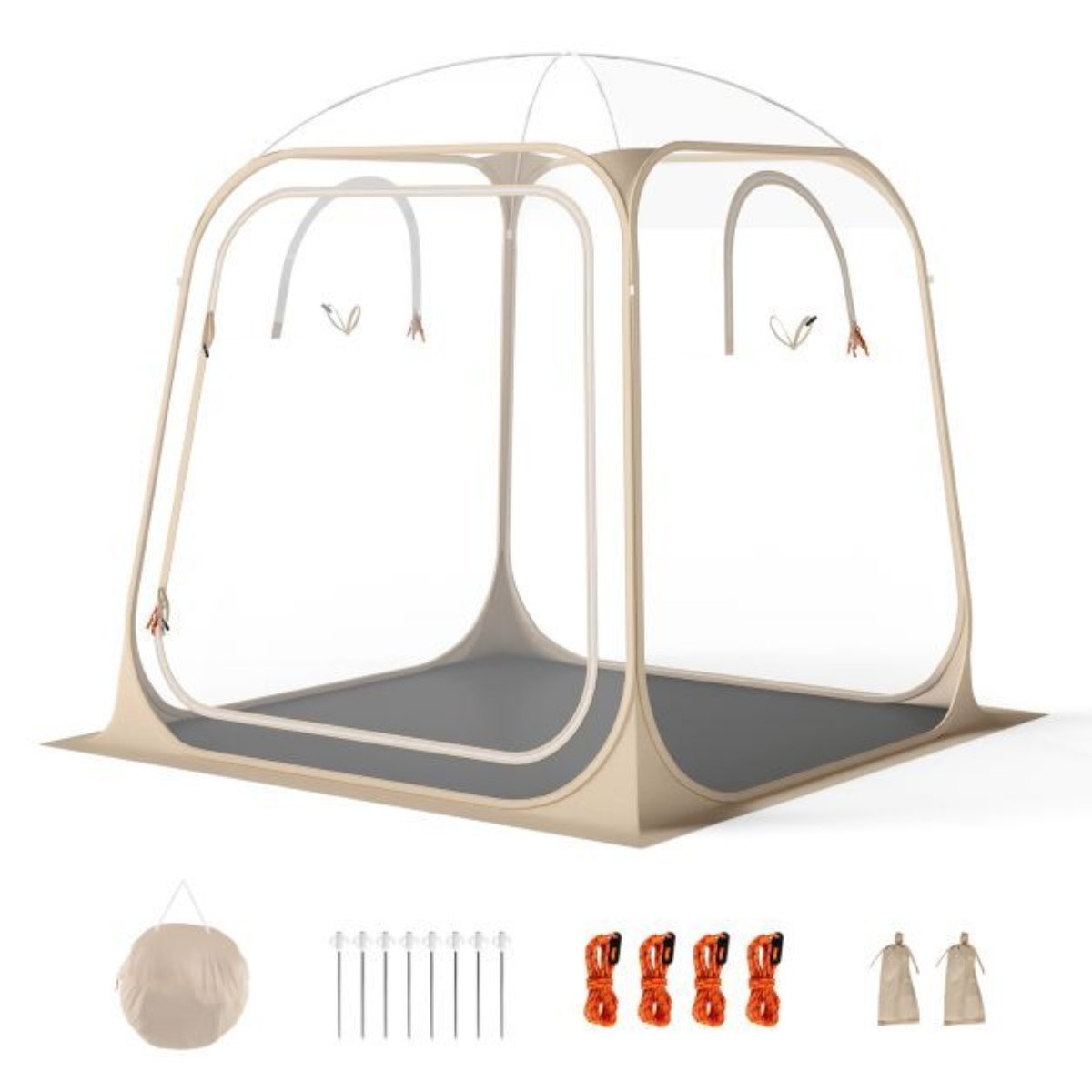 Pop Up Sports Tent with sealed floor for 2-4 persons