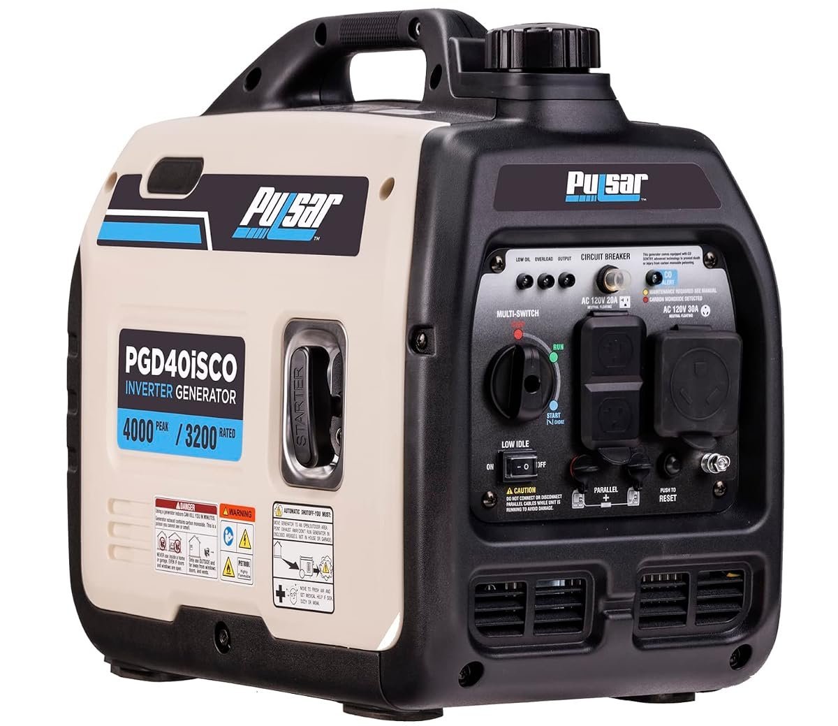 Pulsar Ultra Light Quiet Portable Inverter Generator