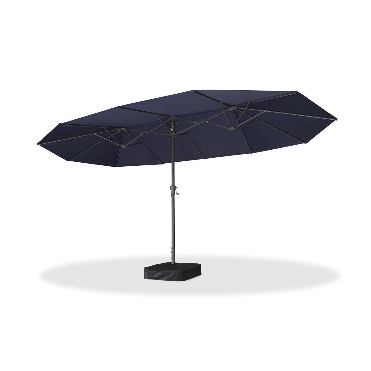 Purple Leaf Rectangle Double-Sided Cantilever Umbrella