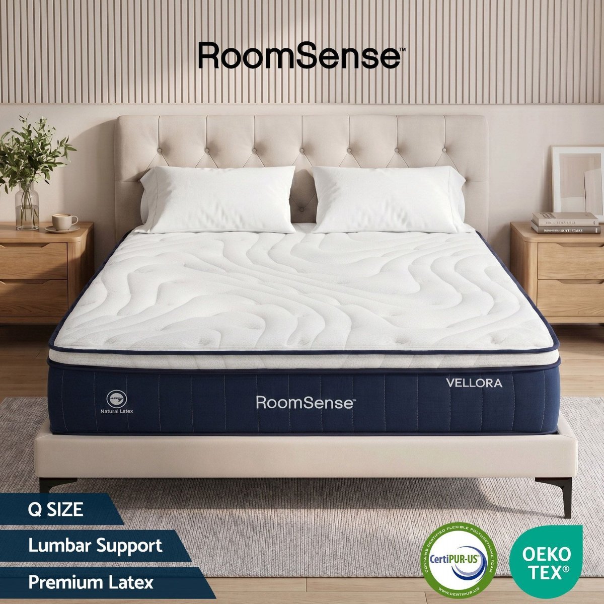 RoomSense Latex Lumbar Support Hybrid mattress