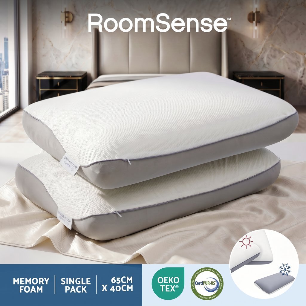 RoomSense Reversible Dual-Sided Contour Pillow