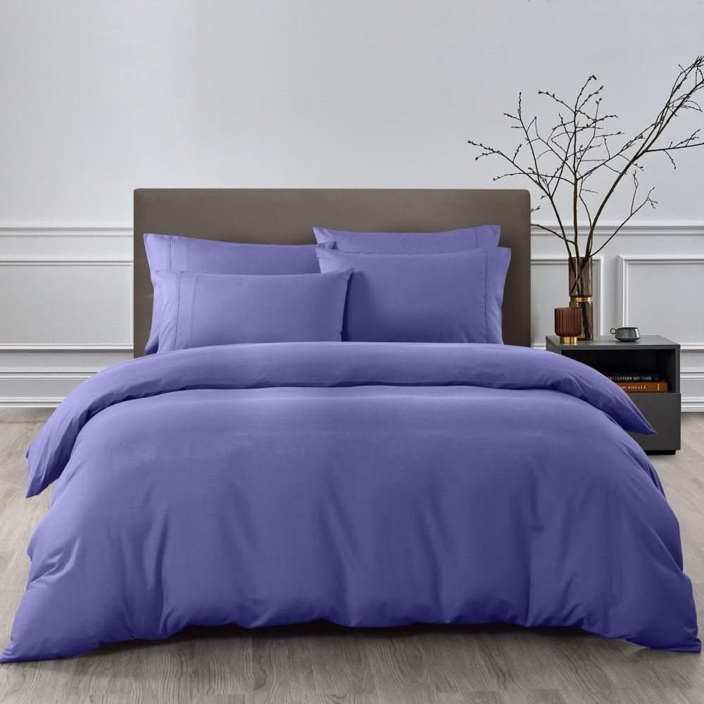 Royal Comfort Bamboo Cooling 2000TC Quilt Cover Set King Royal Blue