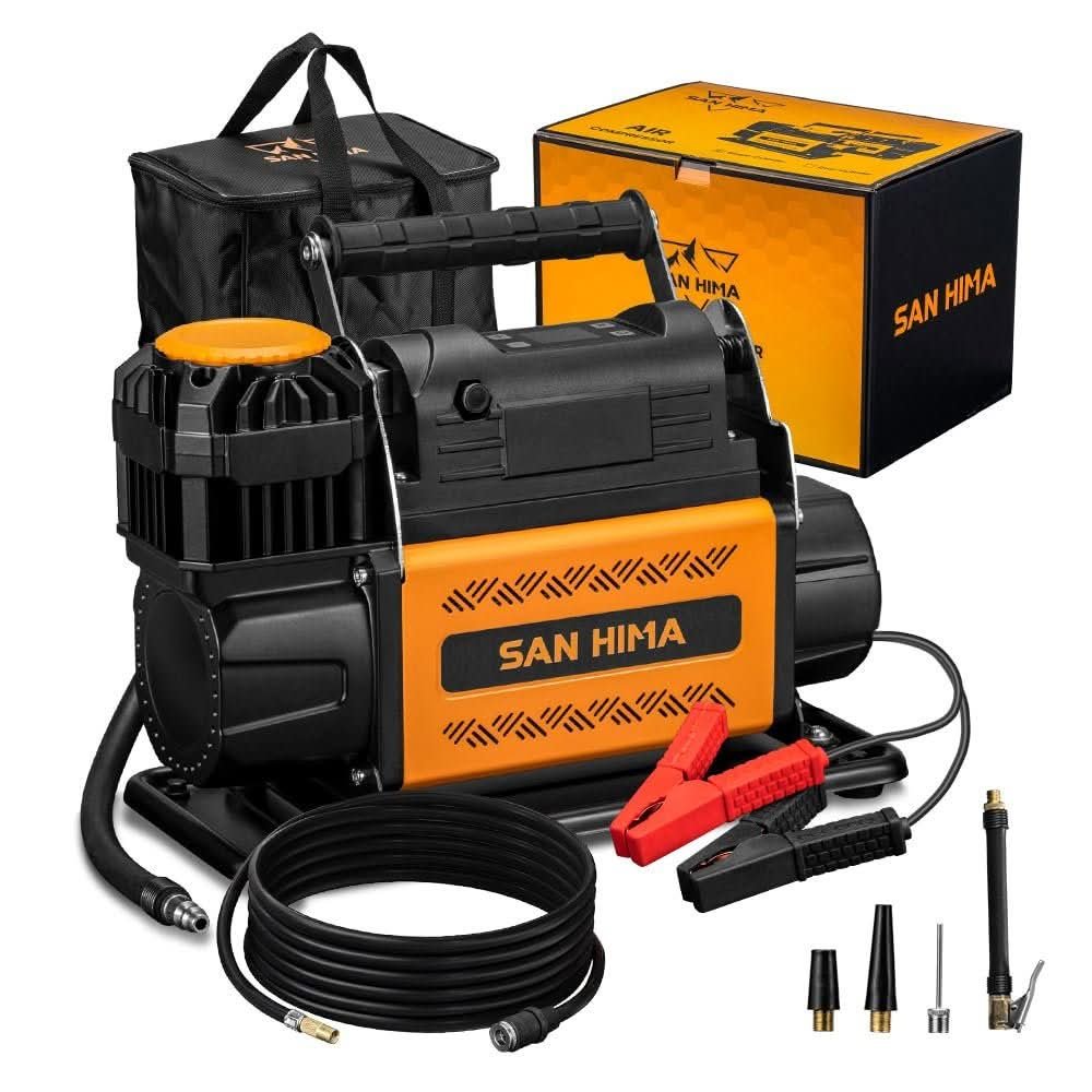 San Hima 12V Dual Cylinder Air Compressor