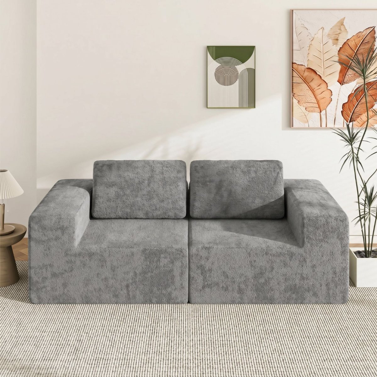 190cm Modular Loveseat Sofa