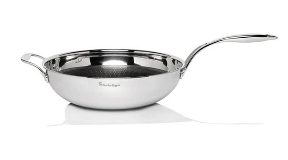 Stanley Rogers Matrix tri-ply wok pan 32cm