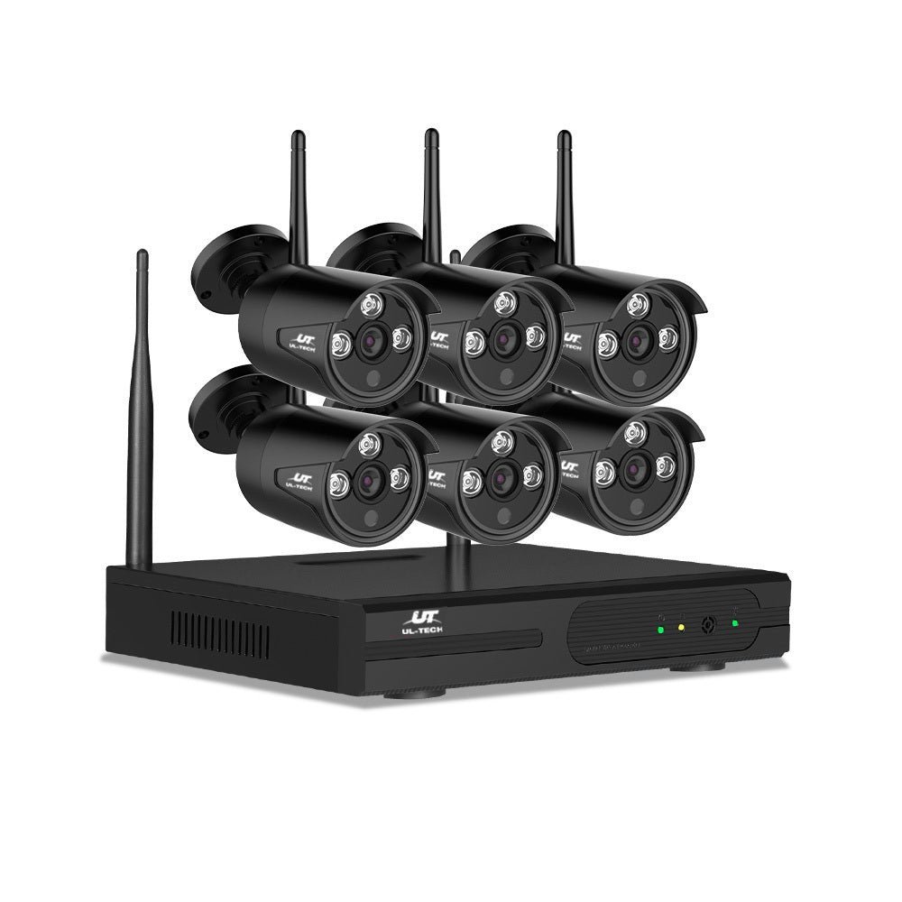 UL-Tech Wireless CCTV 8CH NVR 3MP with 6 Bullet Cameras