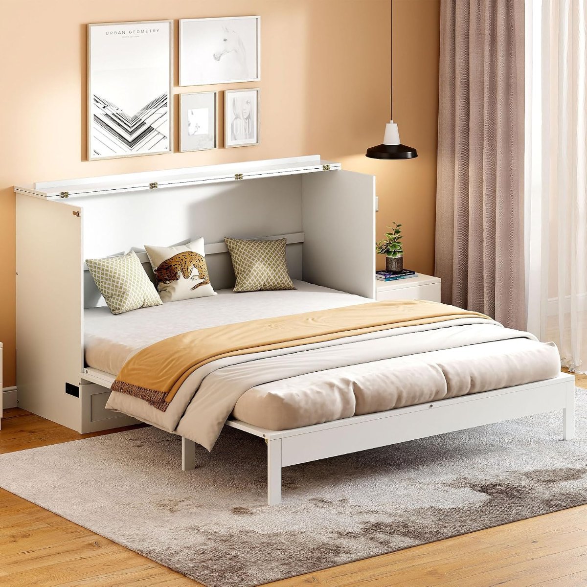 Murphy Bed Queen Hideaway with Tri-Fold Mattress