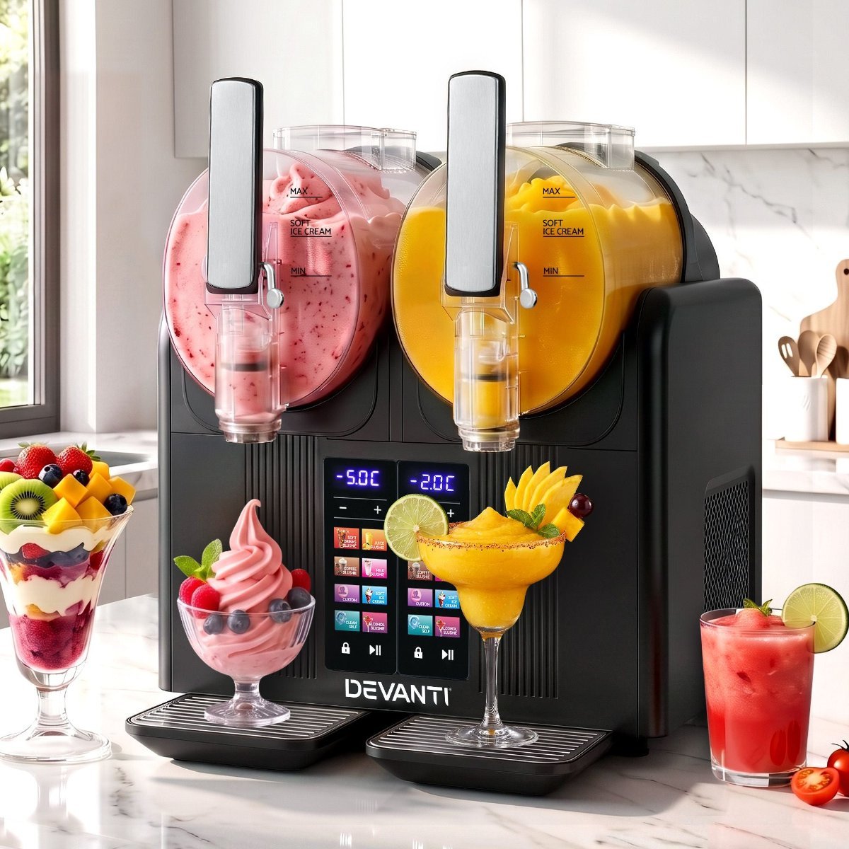 Devanti Dual-Tank Slushie Machine