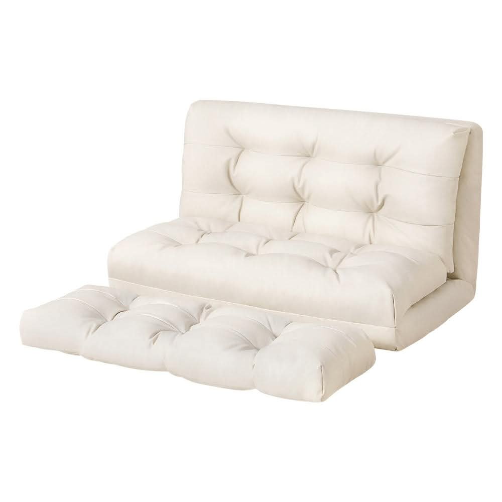 2-Seater Floor Sofa Bed with Pillow
