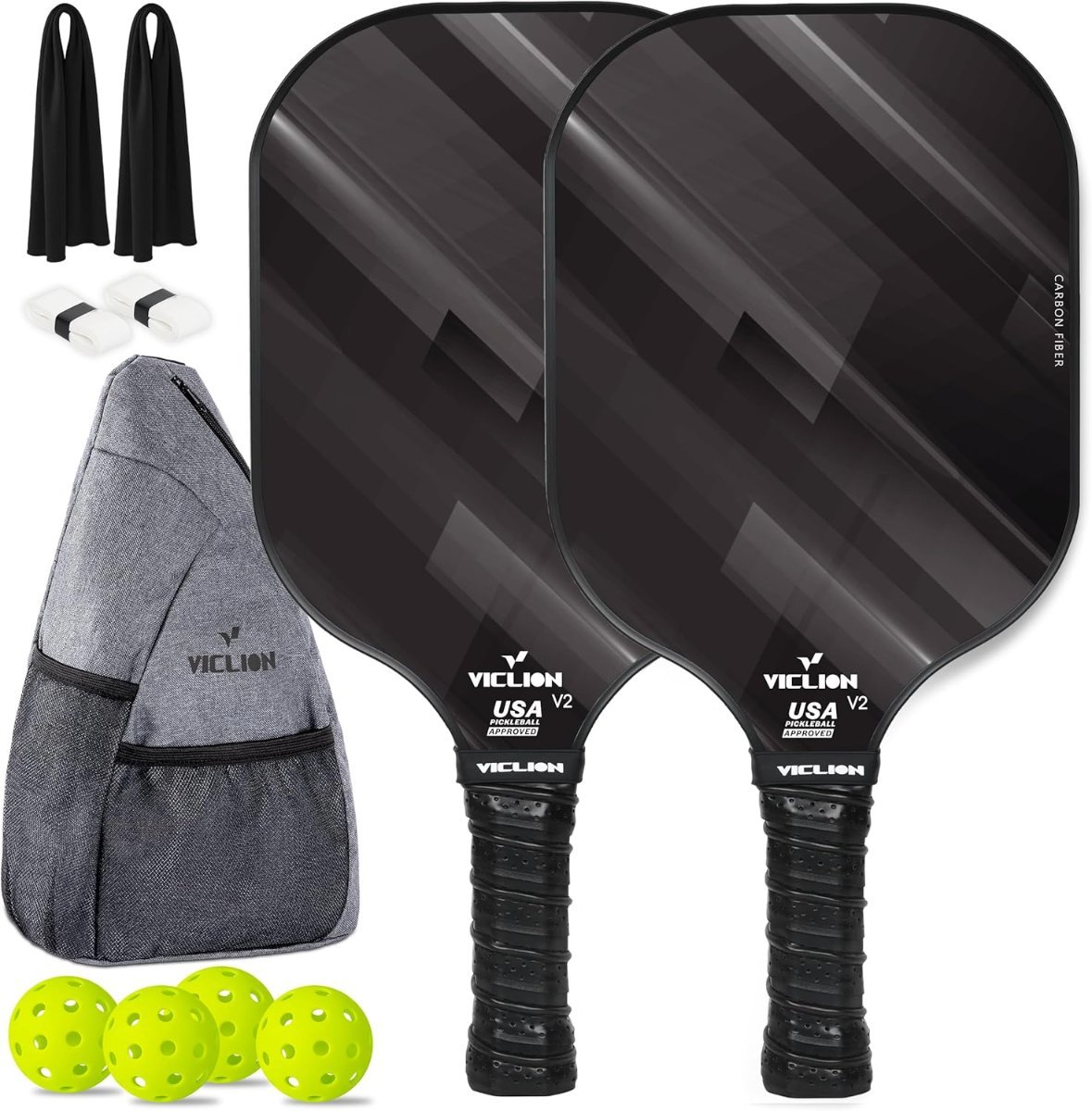 VICLION Carbon Fiber Pickleball Set