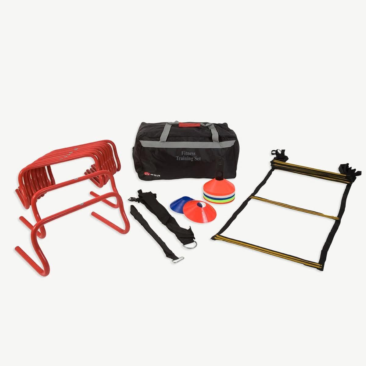 Uber Fitness Training Set with agility ladder and hurdles