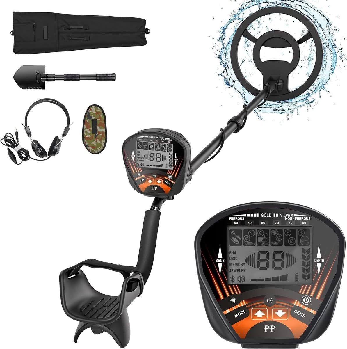 10-Inch Waterproof Coil Metal Detector