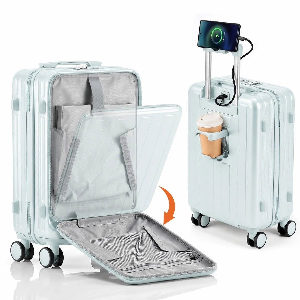 20-Inch Hardshell Carry-On with Packing Set