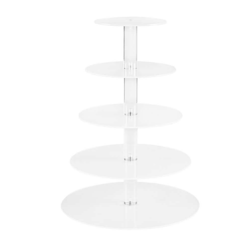 5-Star Chef 5-Tier Acrylic Cake Stand
