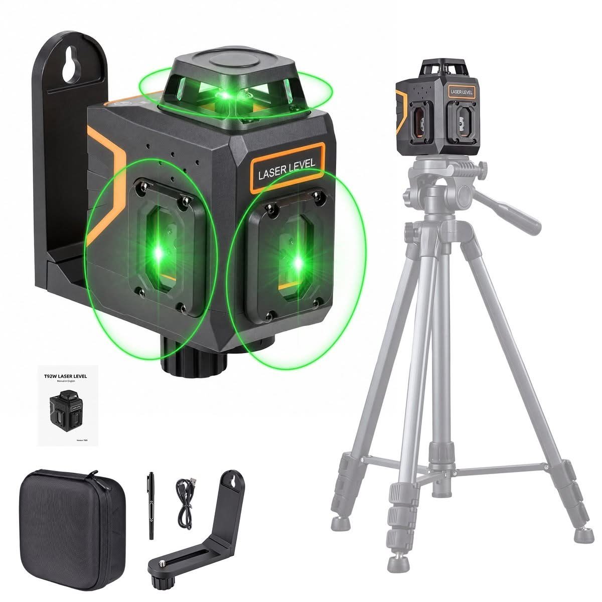12-Line Green Self-Leveling Laser Level
