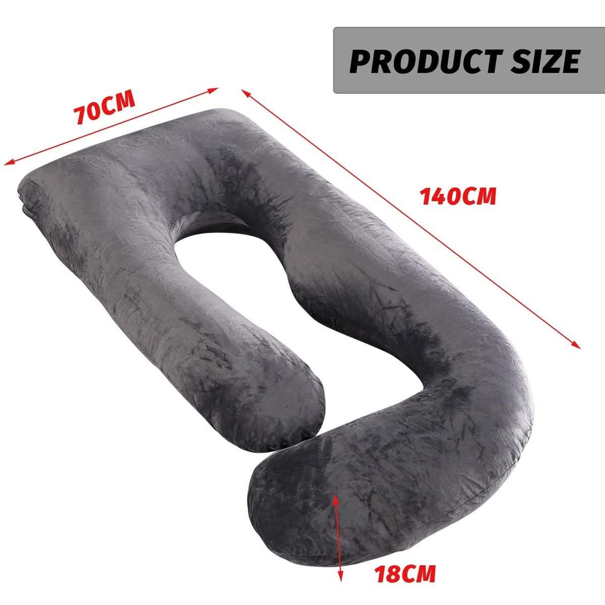 J-Shaped Full Body Support Pillow
