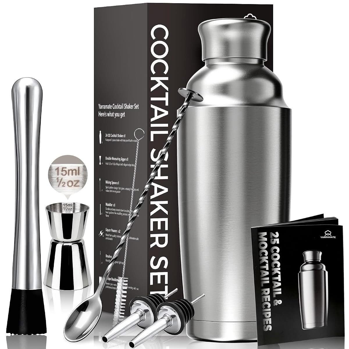 YARRAMATE 8-Piece Insulated Cocktail Shaker Set