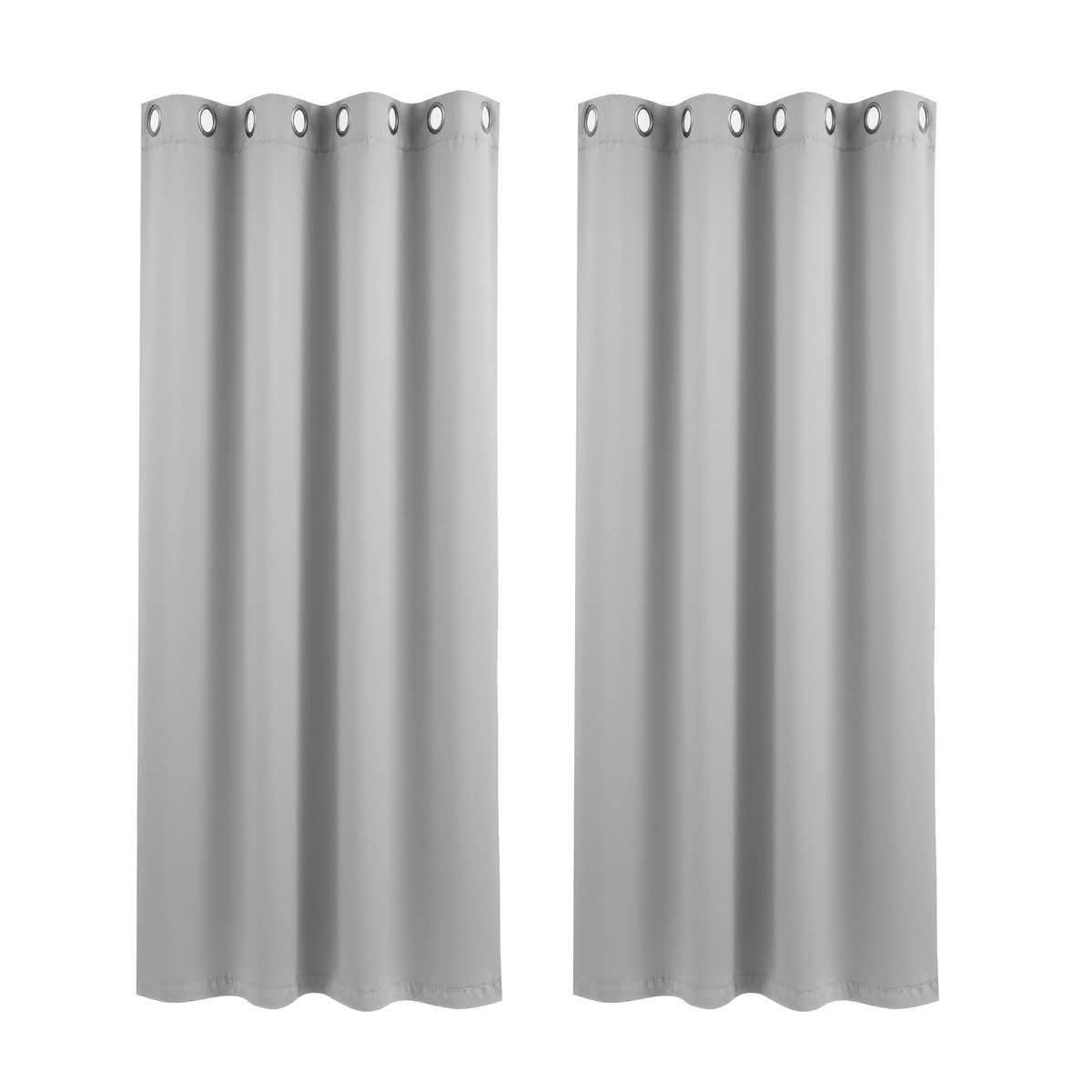 Artiss Thermal Insulated Eyelet Blockout Curtains, 132x160cm (Pair)