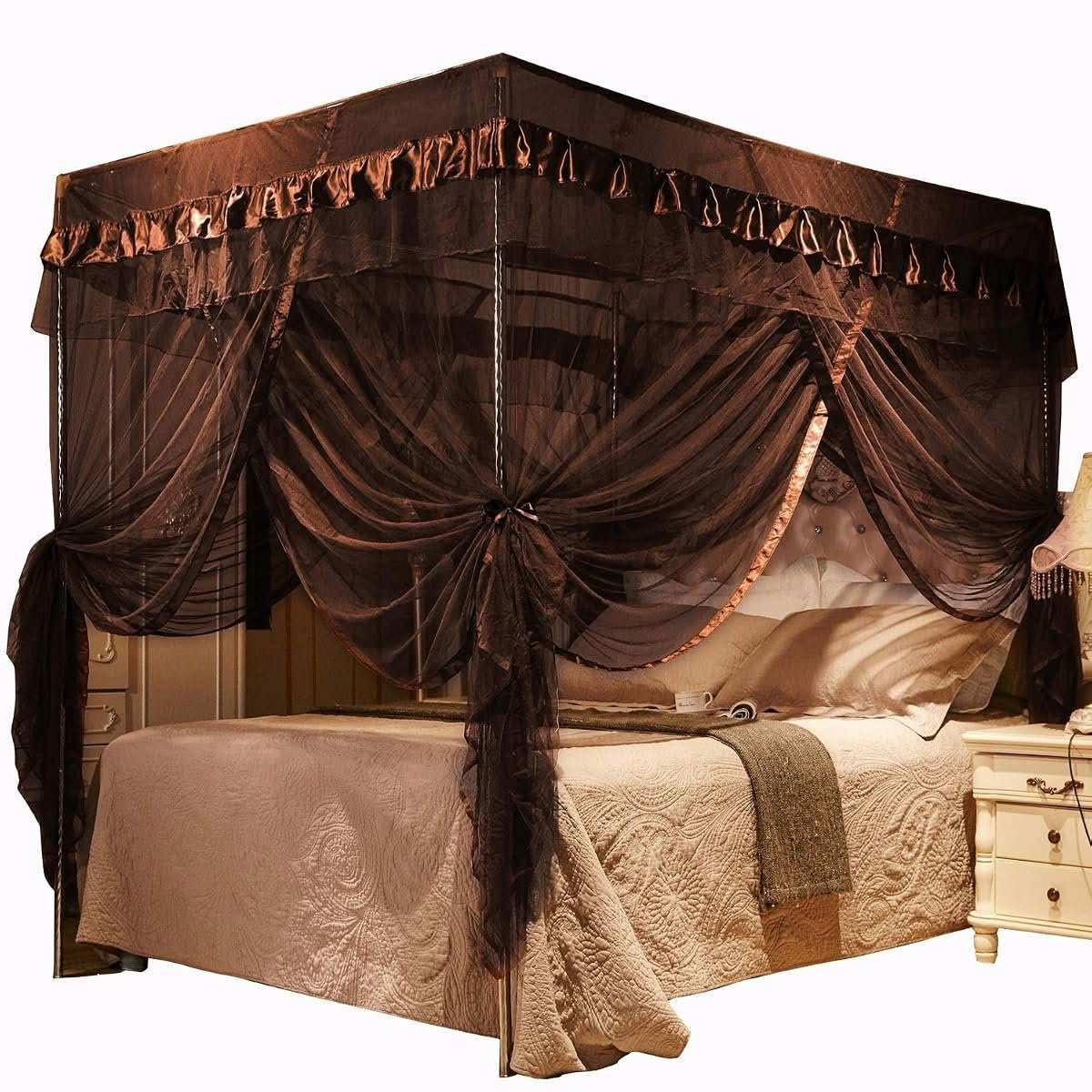 Rainbow Bed Canopy with Fairy Lights