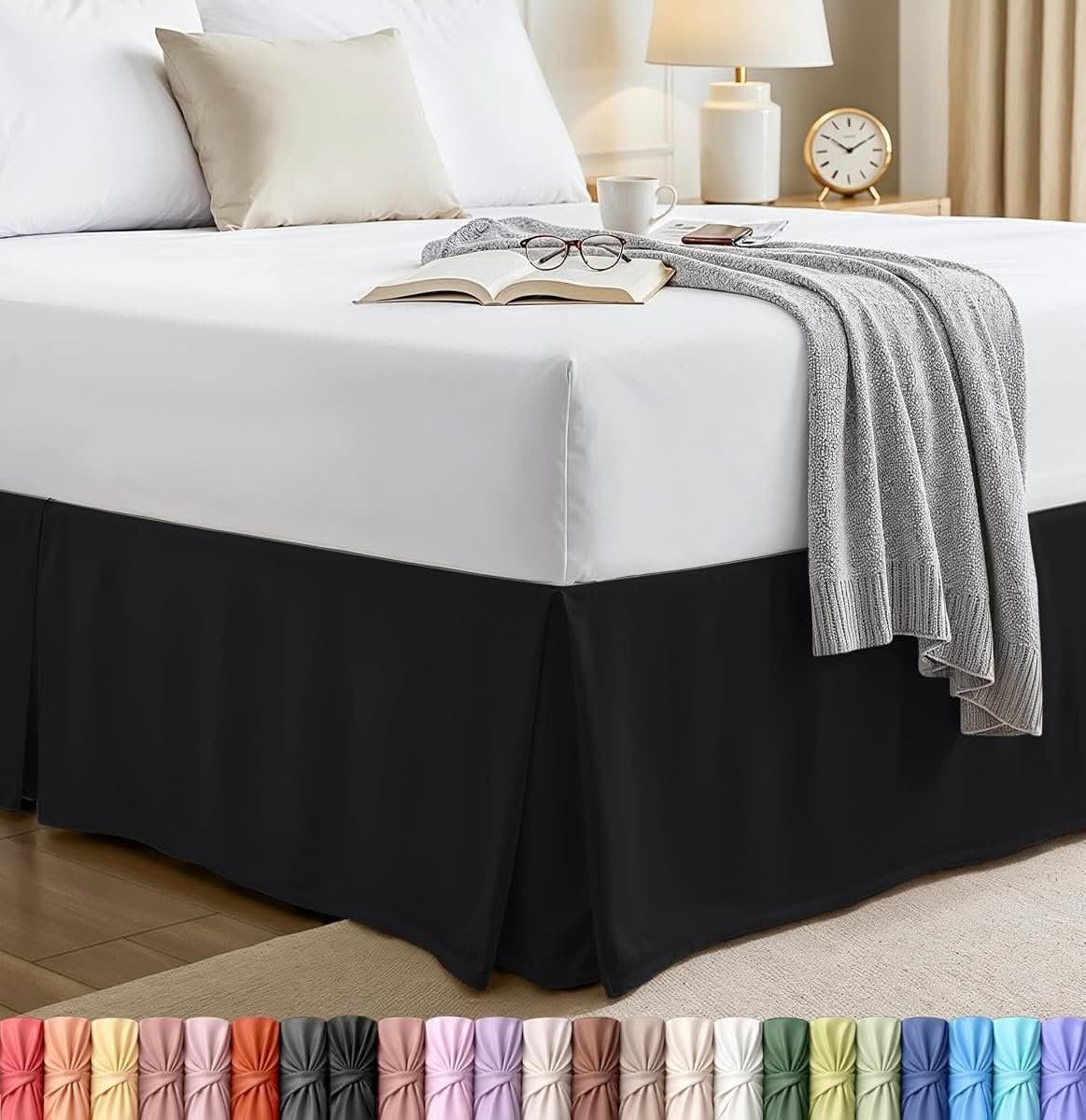 Quadruple Pleated Ruffle Bed Skirt