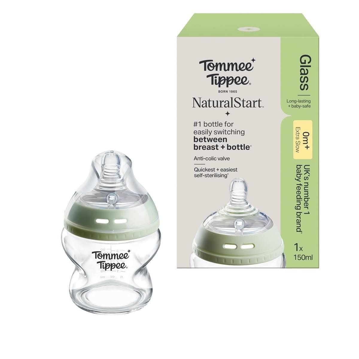Tommee Tippee Natural Start Glass 150ml baby bottle