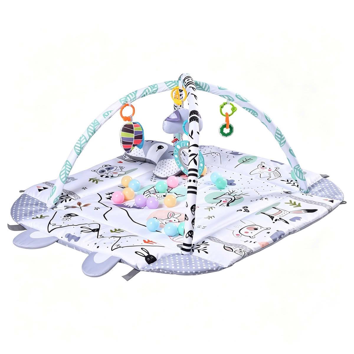8-in-1 Baby Gym and Ball Pit Play Mat - Best for Newborn Tummy Time