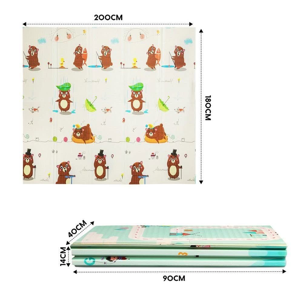 Reversible Foldable Baby Crawling Mat - Best Reversible Everyday Mat