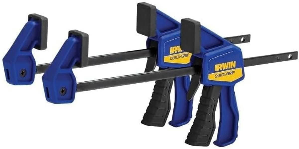 IRWIN QUICK-GRIP One-Handed Micro Bar Clamp, 2 Pack