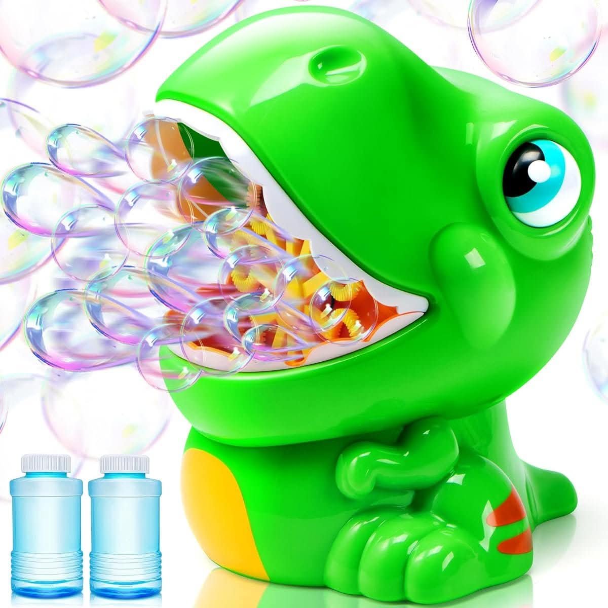 JOYIN Bubble Machine with Two Bubble Solution Bottles