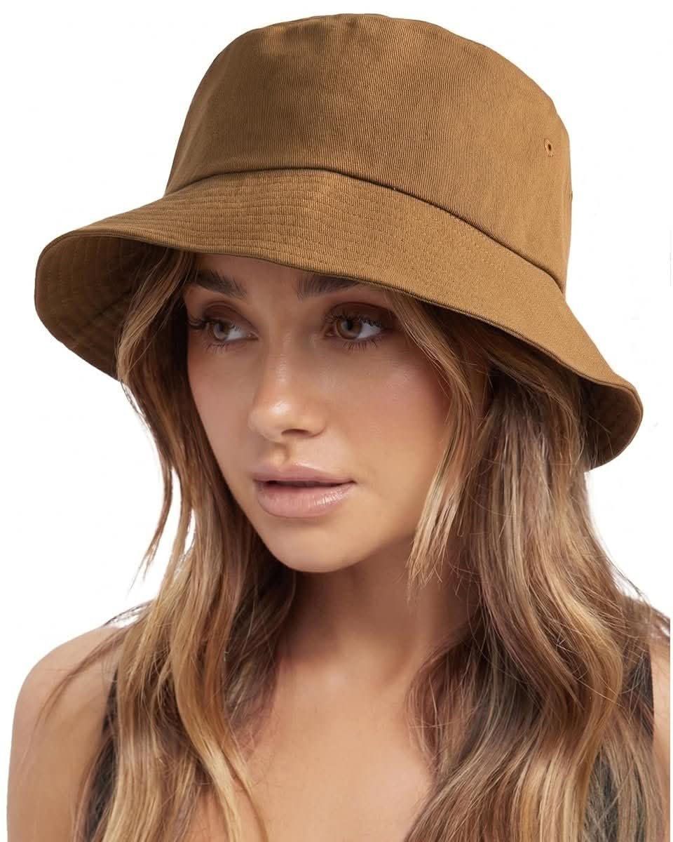 FURTALK Packable Washed Cotton Bucket Hat